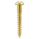 image 1 of Timco - Solid Brass Timber Screws - SLOT - Round (Size 4 x 1/2 - 200 Pieces)