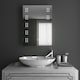image 2 of Living and Home Modern LED Mirror Cabinet for Bathroom - 50*70cm