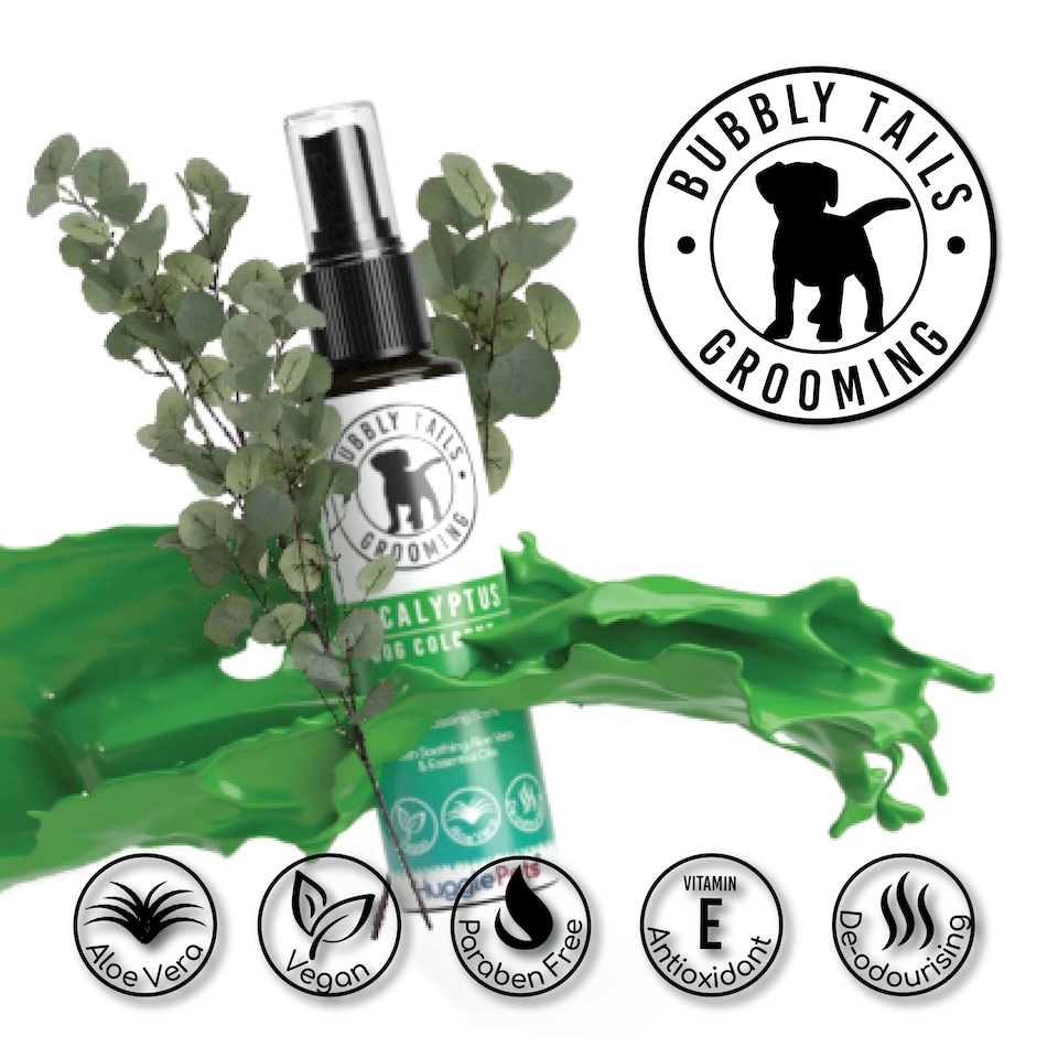 image 1 of HugglePets Bubbly Tails Dog Cologne - Eucalyptus