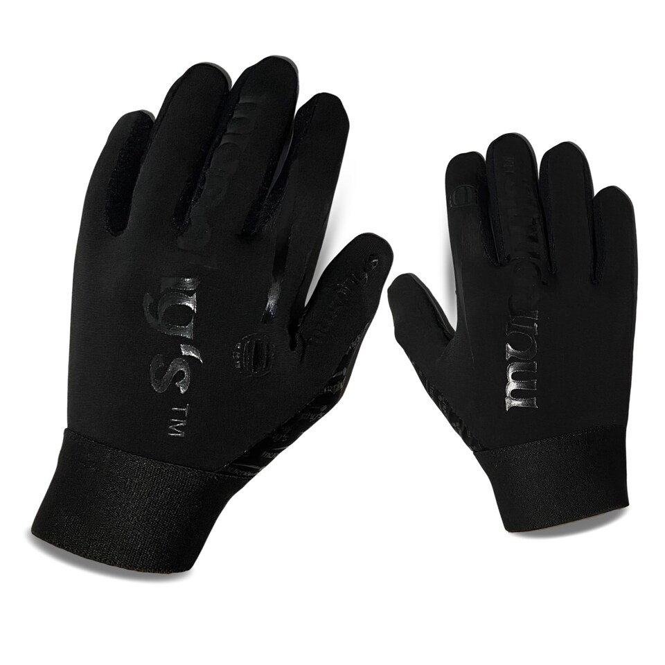 image 1 of Murphys Gaelic Football Adult's Players Gloves, Premium Latex, Gaa Superior Grip, Durable And Breathable Design Elasticated Wristband, Black, 7 - Extra Small
