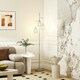 image 2 of HOMCOM Industrial 3-Light Floor Lamp Dimmable Standing Lamp, Silver Silver