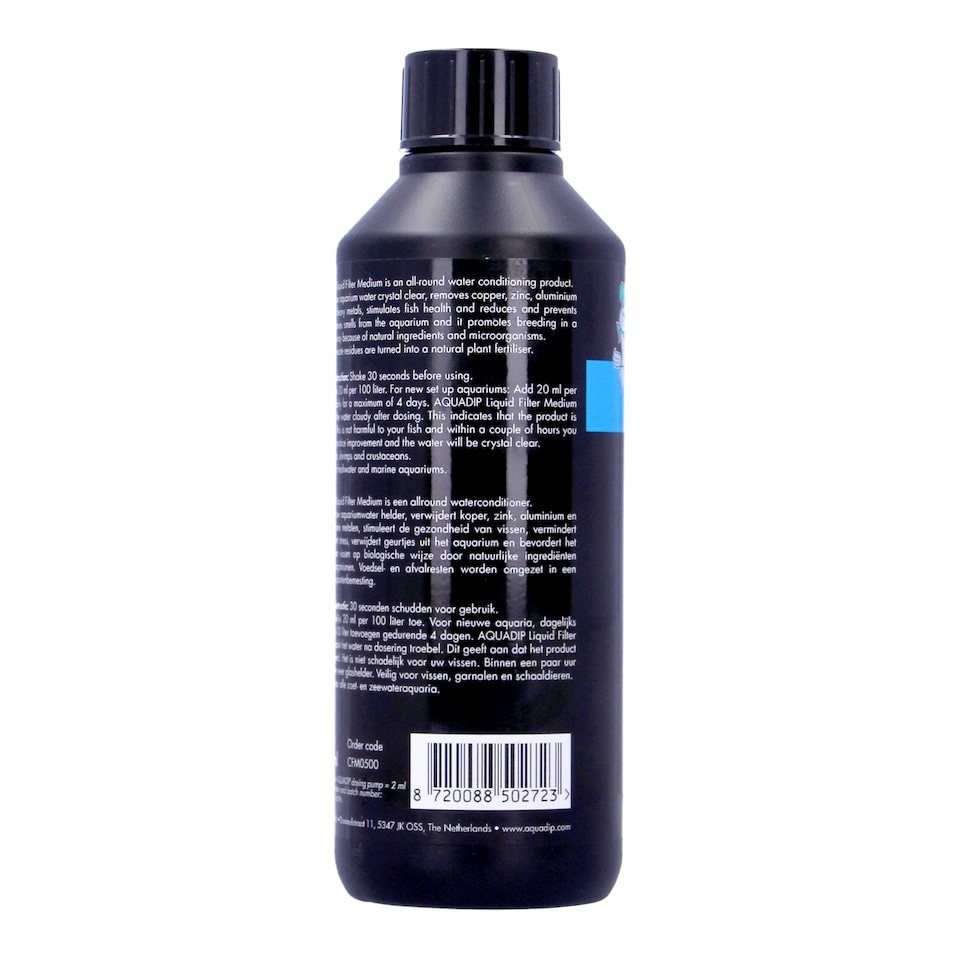 image 1 of Aquadip Liquid Filter Medium 500ml - Ideal for Aquariums and Water Features | Clear
