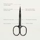 image 2 of Mylee Curved Edge Nail Scissors - Black