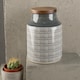 image 2 of Mikasa Storage Jar Grey Ceramic 12.5x12.5cm