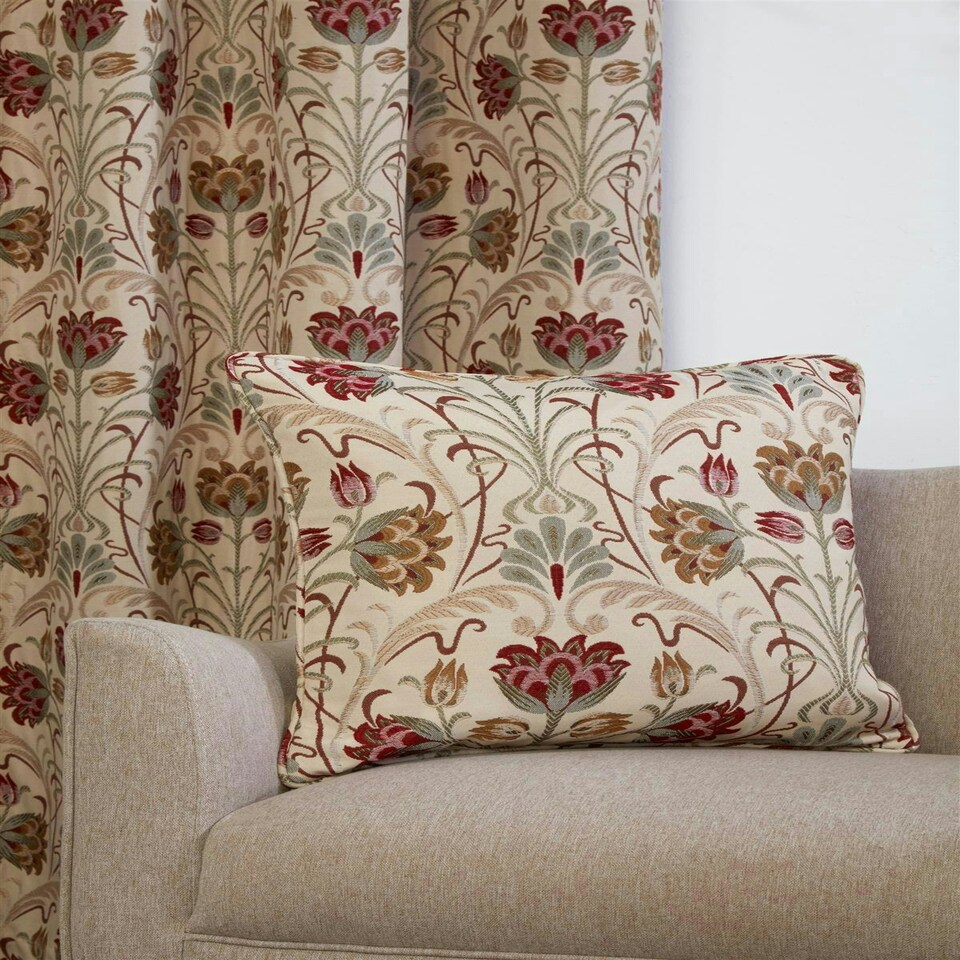 image 1 of Aylesbury Pencil Pleat Curtains - Natural - 229x229cm