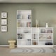 image 5 of Basic Low Narrow Bookcase (2 Shelves) in White
