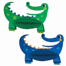 Alligator Party Honeycomb Table Centrepiece Decoration - Pack of 2