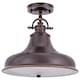 image 3 of Emery 1 Light Dome Ceiling Pendant Palladian Bronze, E27