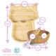 image 3 of Tiny Dining 4pc Llama Bamboo Suction Baby Feeding Set - White