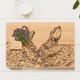 image 3 of The Just Slate Company Kissing Rabbits 30cm Oak Serving Board