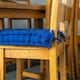 image 5 of Nicola Spring French Mattress Seat Cushions - 40cm - Blue - Pack of 4 Blue