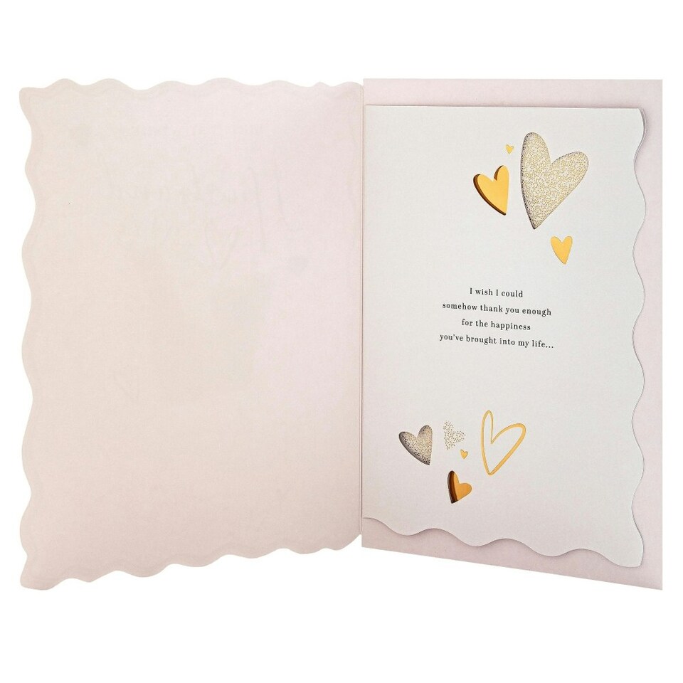 image 1 of Bottle of Bubbly, Glasses & Heartfelt Verse Design Husband Birthday Card