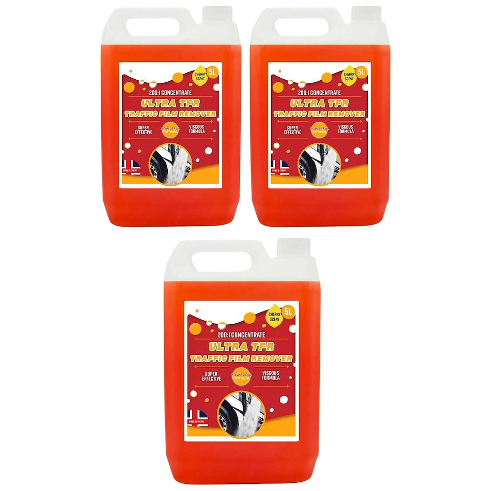 image 1 of 4 x Ultra TFR Car Detailing & Cleaning 5 Litre Traffic Film Remover Pre Wash Spray