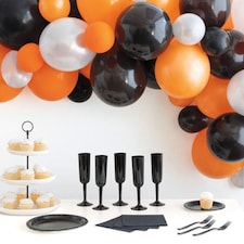 Black & Orange DIY Halloween Garland Balloon Arch Kit