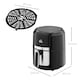 image 5 of HOMCOM 4L Air Fryer, 1300W Air Fryer Oven with Digital Touch Display, Rapid Air Circulation, 12 Cooking Programs, Adjustable Temperature, Timer, Nonstick Basket for Oil Less or Low Fat Cooking, Black
