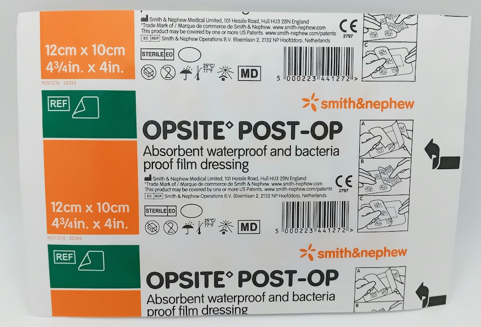 image 1 of Opsite Post-Op Dressing 10cm x 12cm - Box of 10