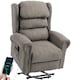 image 1 of HOMCOM Power Lift Recliner Chair for Elderly with Remote Control, Dark Grey