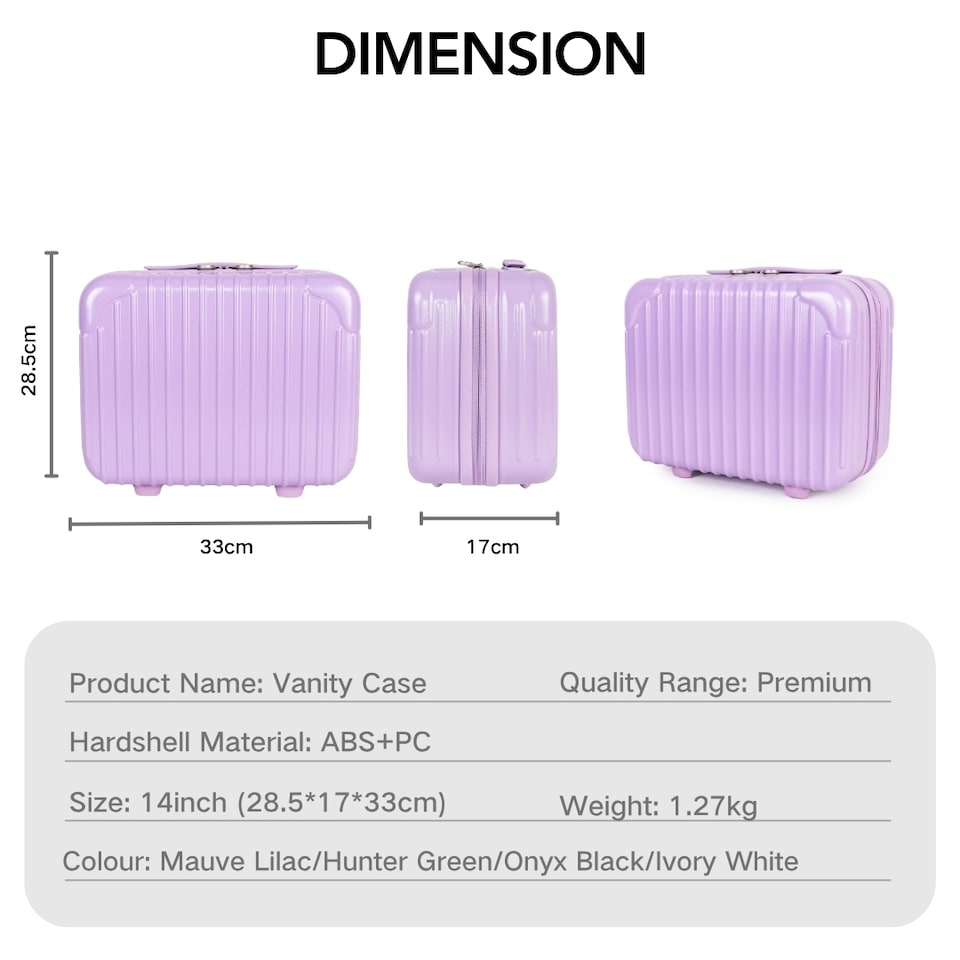 image 1 of Travel Makeup Vanity Case Lightweight Strap-on Toiletries Organiser