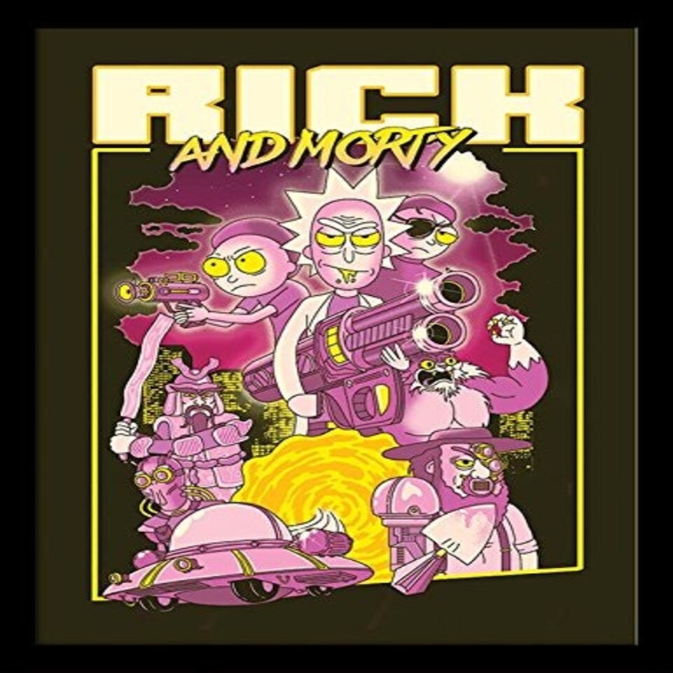 RICK AND MORTY (80S ACTION MOVIE) - MEMORABILIA RANGE - FP12149P