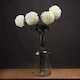 image 2 of Large Chrysanthemum Artificial Flower - Fabric/Plastic - L15 x W15 x H87 cm - White