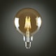 image 3 of ValueLights 1 x Vintage Filament E27 Amber Glass Globe LED 6W Warm White 2700K 660lm Light Bulb
