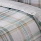 image 4 of Catherine Lansfield Cartmel Check Reversible Duvet Cover Set | Green | King