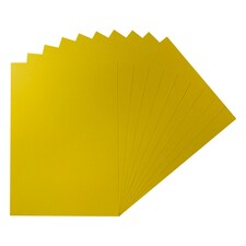 Pack of 50 A5 Coloured Card 160gsm Sheets Yellow | Yellow | A5