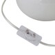 image 3 of First Choice Lighting Set of 2 Tuscan White Ceramic Lamps with Grey Felt Shade White | Grey