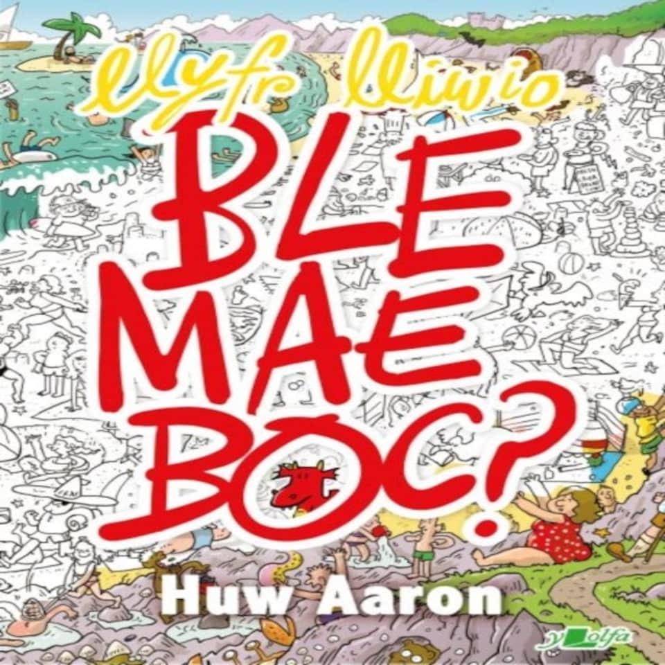 Llyfr Lliwio Ble Mae Boc