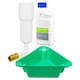 image 1 of SPARES2GO Central Heating Sludge Remover Concentrate Liquid (500ml Bottle) + Radiator Dosing Funnel Tool + Draining Tub
