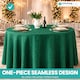 image 7 of Round Damask Table Cloth, Circular Linen Table Cover - 90 Inch