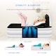 image 6 of Get Fit Air Bed With Built In Electric Pump - Premium Single Airbed - Quick Blow Up Bed With Headboard & Free Inflatable Pillow | White | White / Black | 1
