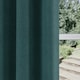 image 3 of Austin Teal Blackout Curtains 66 x 90 inch (168 x 229 cm) 100% Blackout Eyelet Thermal Noise Reducing Curtains for Bedroom and Living Room