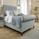image 3 of Sally Linen Superking Bed Frame - Grey