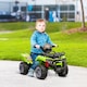 image 2 of HOMCOM 6V Kids Electric Ride on Car Toddlers Quad Bike All Terrain Vehicle Toy With Music for 18-36 months Green