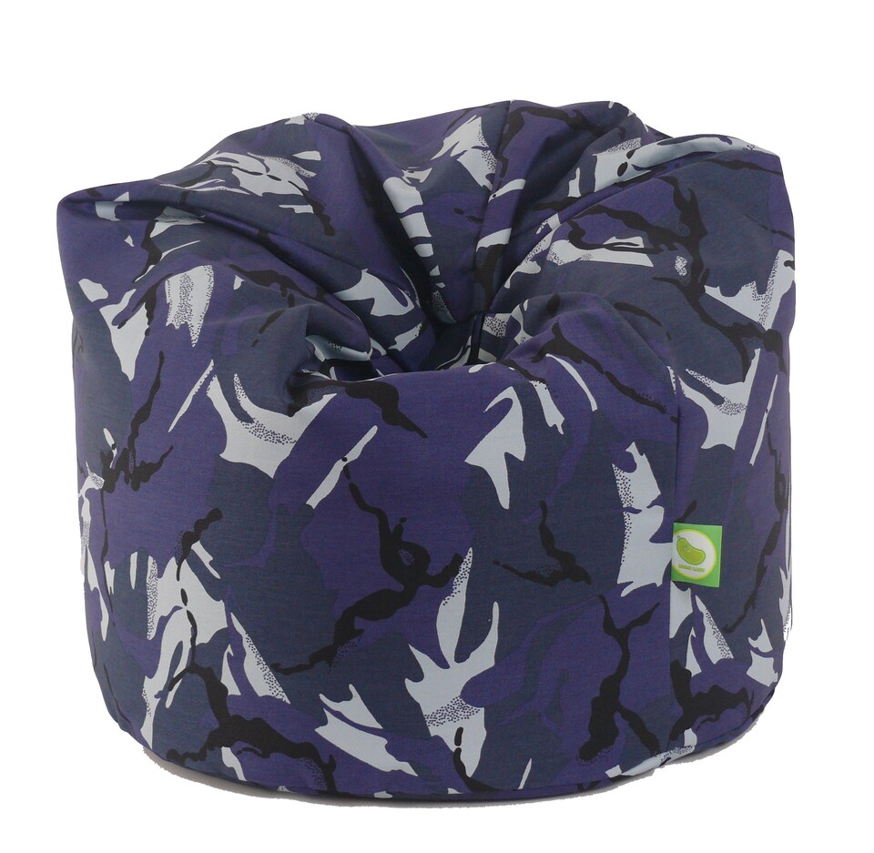 image 1 of Bean Lazy Blue Urban Camo Bean Bag Large Size