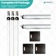 image 5 of Portable Pipe & Drape Frame, Backdrop Stand Set for Weddings - 3m x 6m