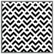 image 3 of Black & white geometric (Picture Frame) Brown | XS