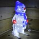 image 3 of 40cm Skiing Snowman Christmas Decoration with 48 Ice White LEDs with a 10m Cable