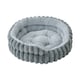 image 1 of Living and Home Pet Bolster Bed for Cat and Dog | Grey | M