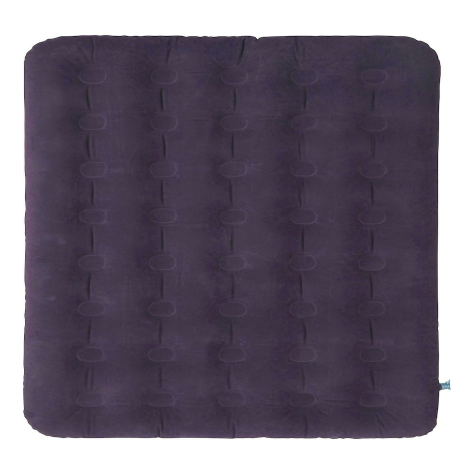 image 1 of Mountain Warehouse Double Size Flocked Airbed Pump Inflation Camping Compact Bed Blue | Navy | One Size