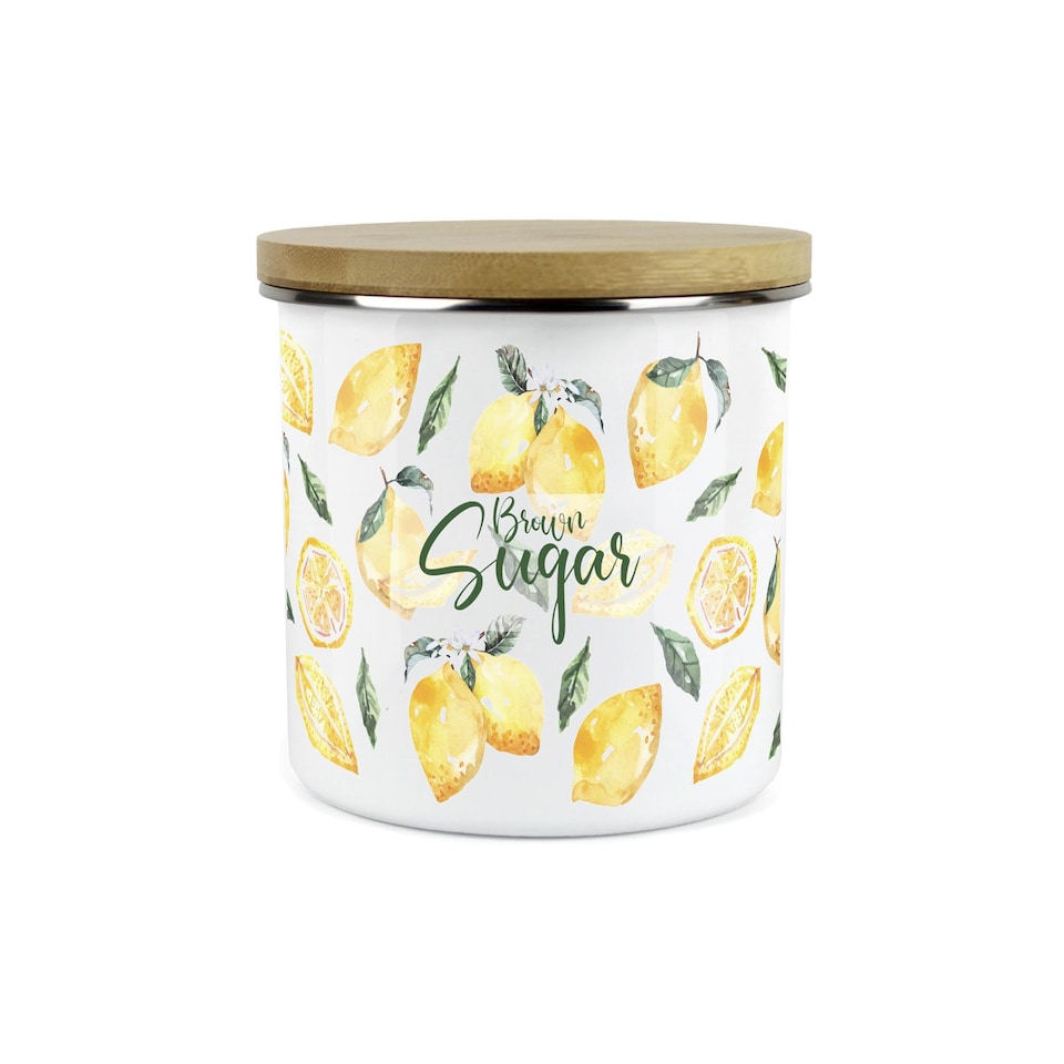 image 1 of Lemons Large Brown Sugar Canister
