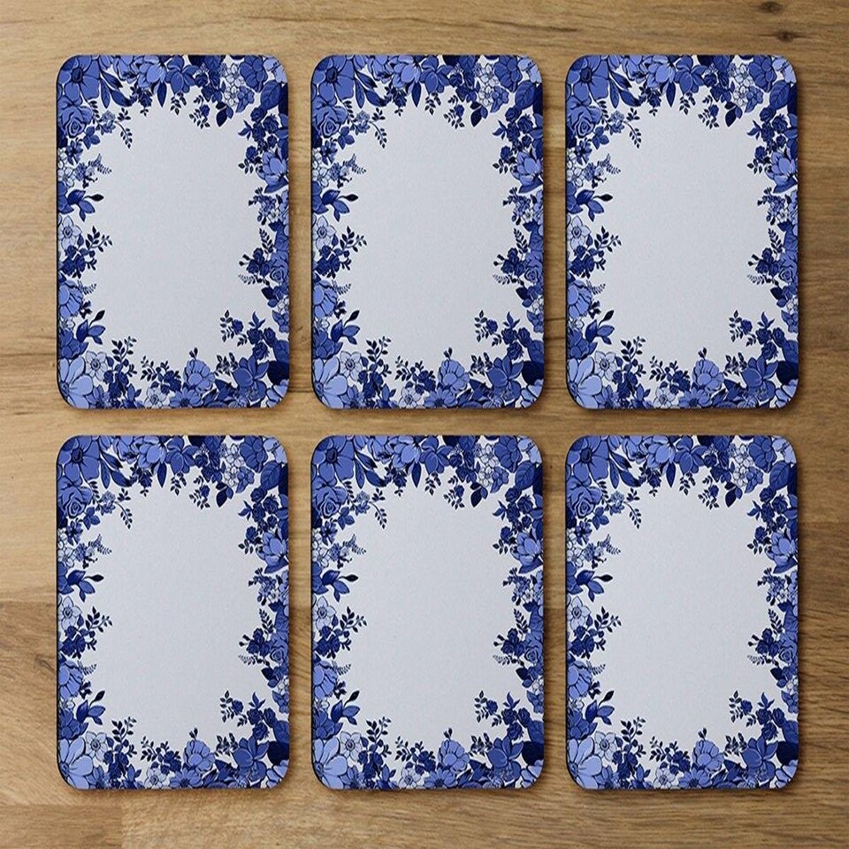 image 1 of Winter Floral Frame (Coaster)