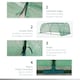 image 4 of Outsunny Tunnel Greenhouse Grow House Steel Frame PE Green 200x100x80 cm