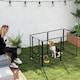 image 8 of PawHut Six-Panel Dog Playpen with Door, for Indoor, Outdoor, 80cm Tall