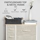 image 7 of HOMCOM Chest of Drawers with 7 Dresser Drawers for Home Bedroom, Light Grey