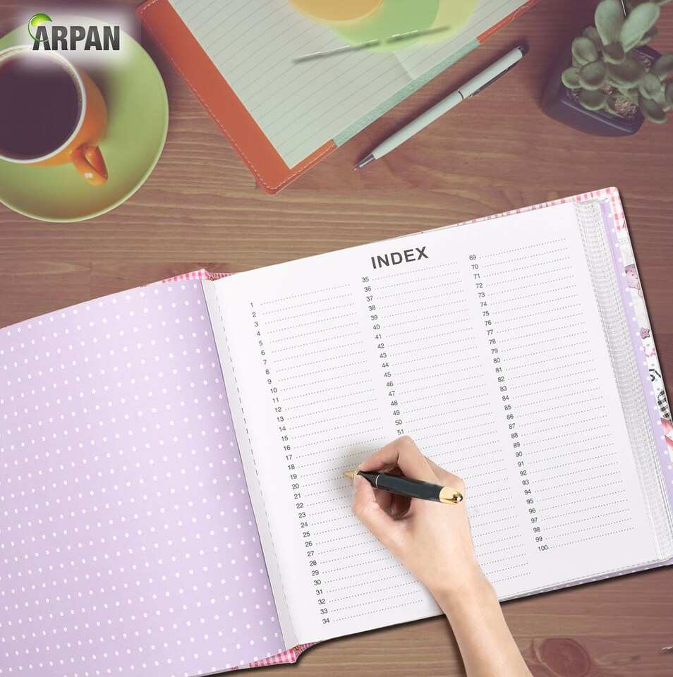 image 1 of ARPAN Baby Photo Album 6x4 for 200 Photos, Pink Baby Girl Memo Slip-In Album with Writing Space, Index Page & CD/DVD Pocket, First Year Memory Book & Milestone Keepsake