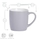 image 3 of Argon Tableware Matt Coloured Coffee Mugs - 350ml - Lancashire - Pack of 6 Multi