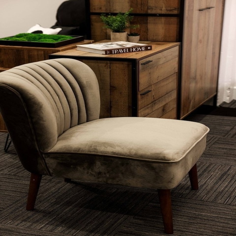 image 1 of Hoxton 3 Drawer Chest - Wood - L40 x W63.8 x H80 cm - Distressed Oak Effect