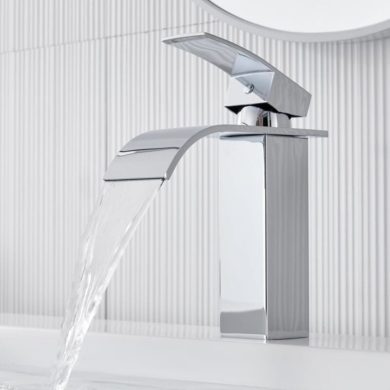 Waterfall bathroom faucet, new nt basin mixer tap, stainless steel sink faucets, 30percent water saving, chrome